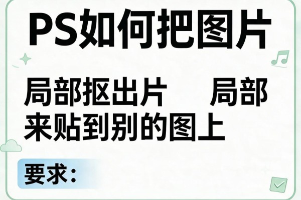 PS如何把图片局部抠出来贴到别的图上