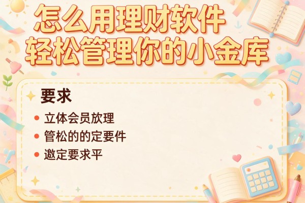 怎么用理财软件轻松管理你的小金库