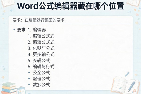 Word公式编辑器藏在哪个位置？