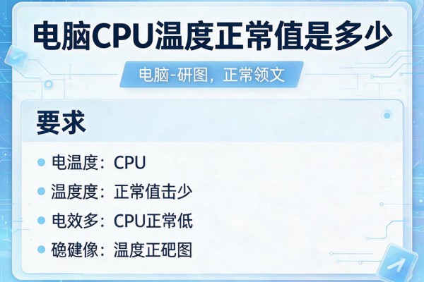 电脑CPU温度正常值是多少