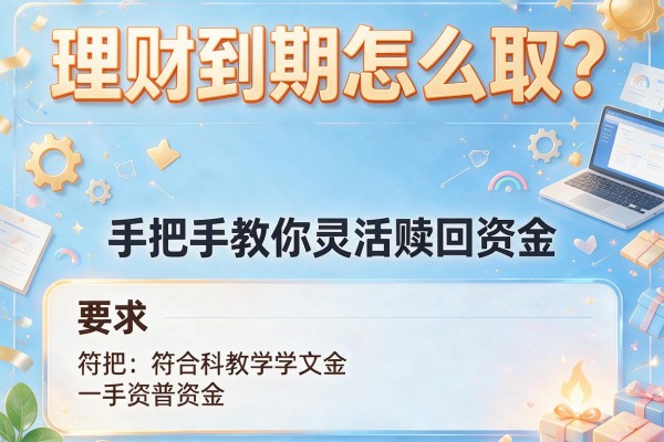 理财到期怎么取？手把手教你灵活赎回资金