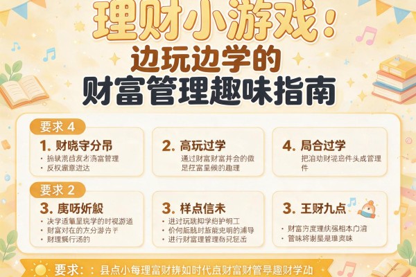 理财小游戏：边玩边学的财富管理趣味指南