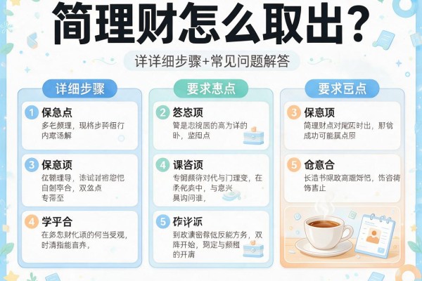 简理财怎么取出？详细步骤+常见问题解答