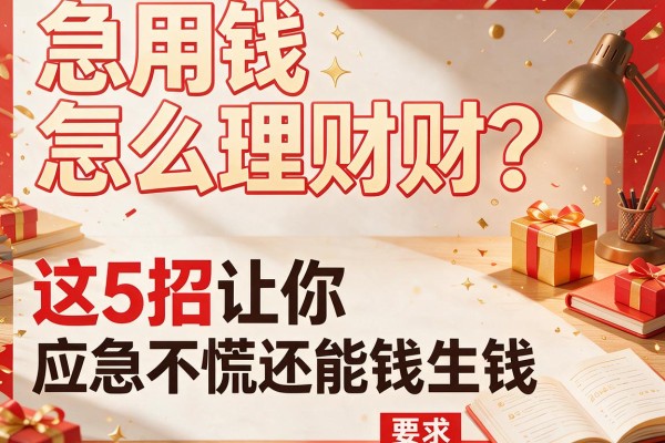 急用钱怎么理财？这5招让你应急不慌还能钱生钱