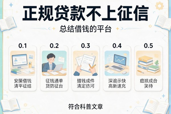 正规贷款不上征信，总结五个借钱的平台