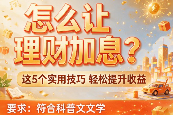 怎么让理财加息？这5个实用技巧轻松提升收益