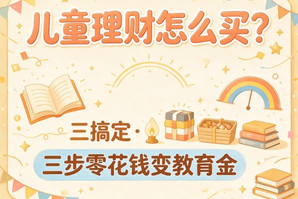 儿童理财怎么买？三步搞定零花钱变教育金