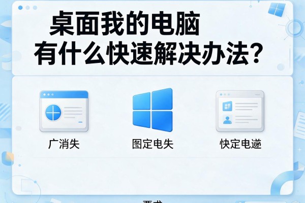 桌面我的电脑图标消失，有什么快速解决办法？