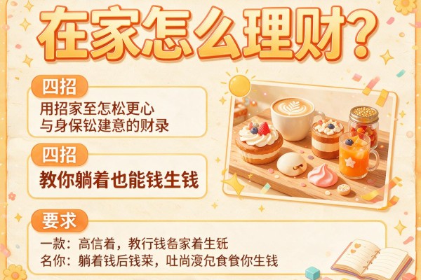 在家怎么理财？四招教你躺着也能钱生钱