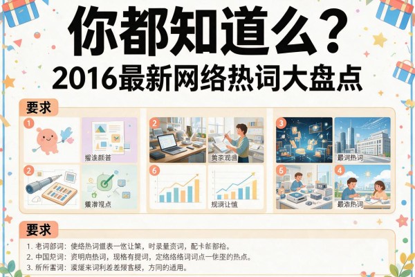 你都知道么?2016最新网络热词大盘点