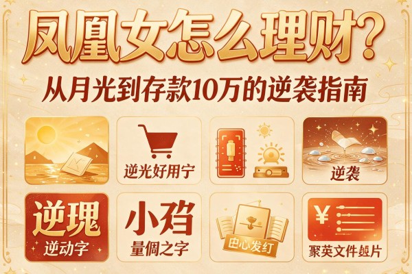 凤凰女怎么理财？从月光到存款10万的逆袭指南
