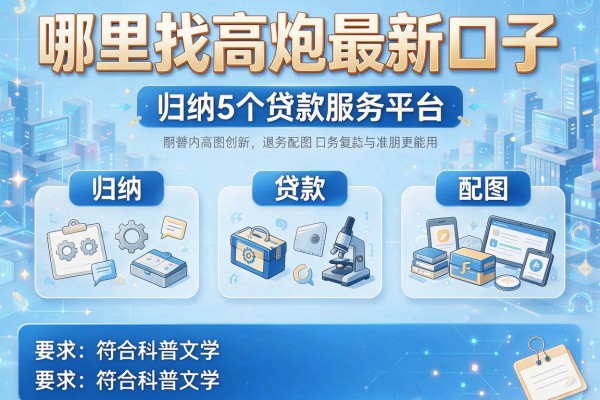 哪里找高炮最新口子，归纳5个贷款服务平台