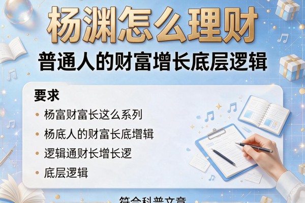 杨渊怎么理财：普通人的财富增长底层逻辑