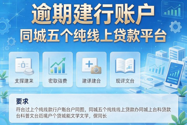 逾期建行账户，同城五个纯线上贷款平台