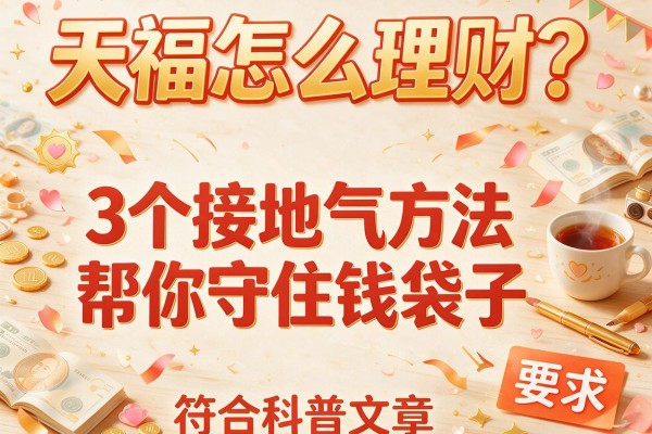 天福怎么理财？3个接地气方法帮你守住钱袋子