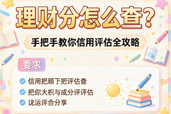 理财分怎么查？手把手教你信用评估全攻略