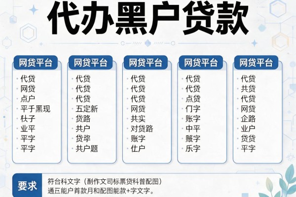 代办黑户贷款，介绍五个网贷平台名字大全列表