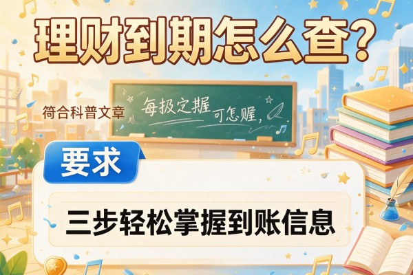 理财到期怎么查？三步轻松掌握到账信息