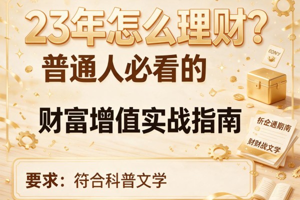 23年怎么理财？普通人必看的财富增值实战指南