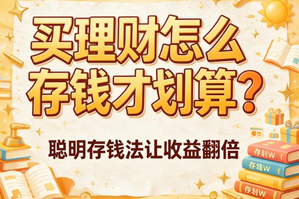 买理财怎么存钱才划算？聪明存钱法让收益翻倍