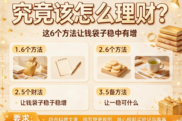 究竟该怎么理财？这6个方法让钱袋子稳中有增