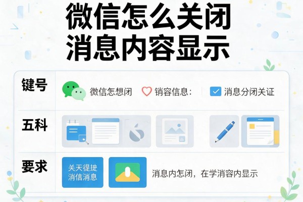 微信怎么关闭消息内容显示？