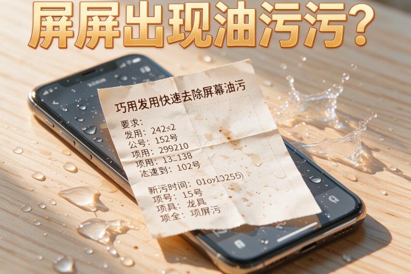 手机屏出现油污？巧用发票快速去除屏幕油污