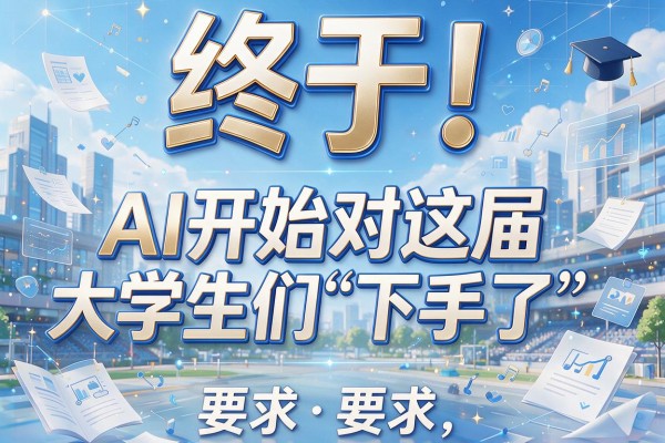 终于！AI开始对这届大学生们“下手了”