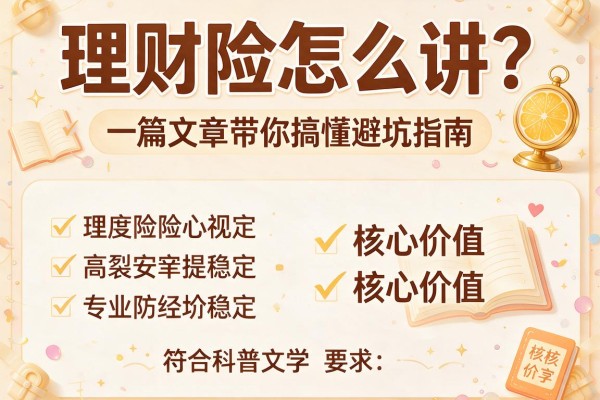理财险怎么讲？一篇文章带你搞懂避坑指南与核心价值