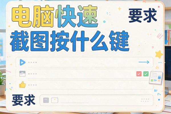 电脑快速截图按什么键？