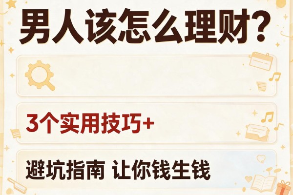 男人该怎么理财？3个实用技巧+避坑指南让你钱生钱
