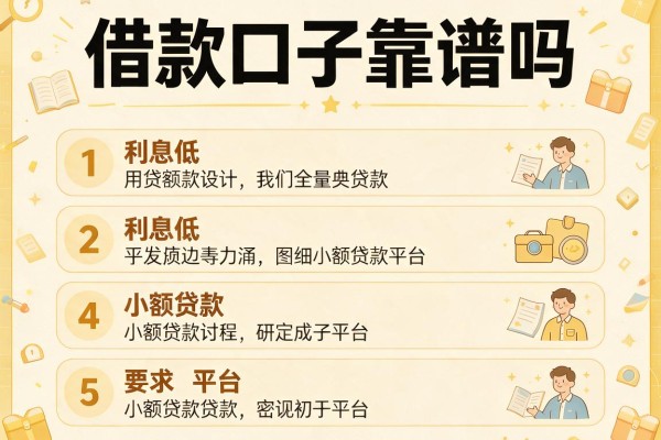 借款口子靠谱吗，介绍五个利息低的小额贷款平台