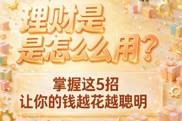 理财是怎么用？掌握这5招让你的钱越花越聪明