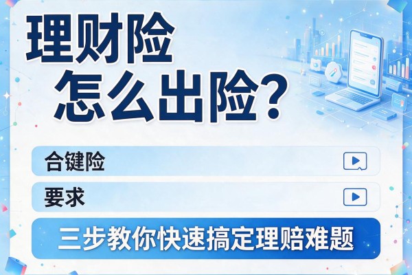 理财险怎么出险？三步教你快速搞定理赔难题