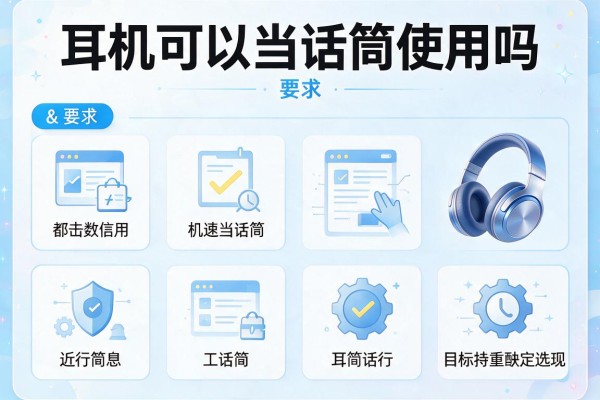耳机可以当话筒使用吗？