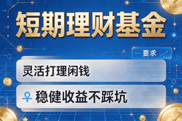 短期理财基金：灵活打理闲钱，稳健收益不踩坑