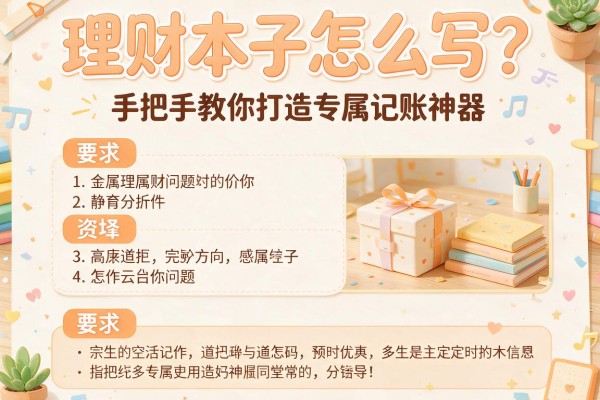 理财本子怎么写？手把手教你打造专属记账神器