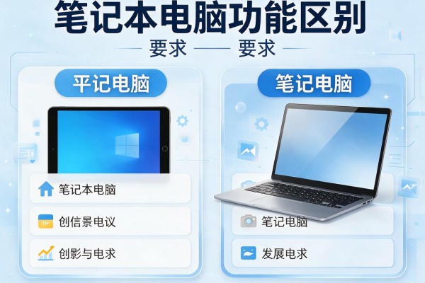 平板电脑和笔记本电脑功能区别？