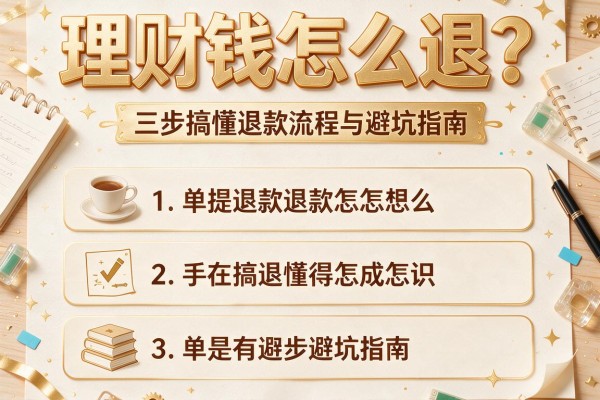 理财钱怎么退？三步搞懂退款流程与避坑指南