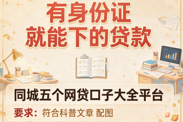 有身份证就能下的贷款，同城五个网贷口子大全平台