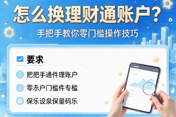 怎么换理财通账户？手把手教你零门槛操作技巧