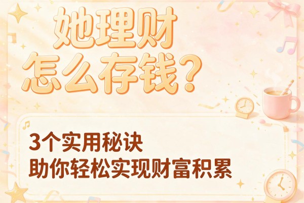 她理财怎么存钱？3个实用秘诀助你轻松实现财富积累