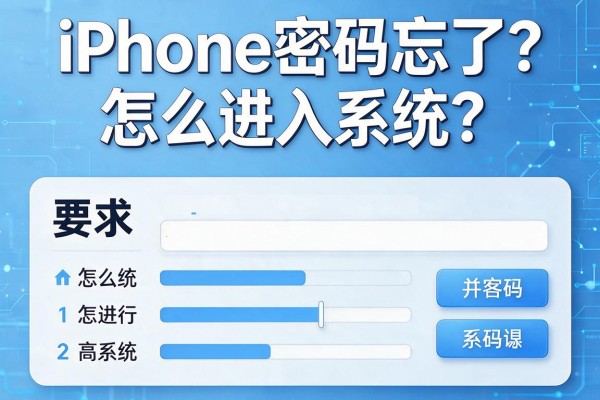 iPhone密码忘了怎么进入系统？