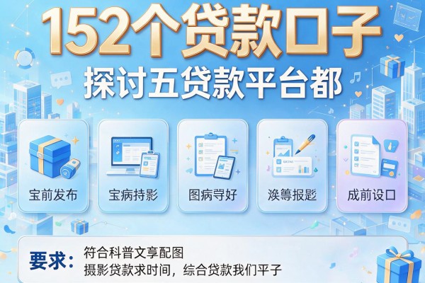 152个贷款口子，探讨五款贷款平台都
