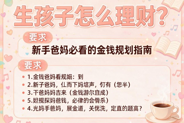生孩子怎么理财？新手爸妈必看的金钱规划指南