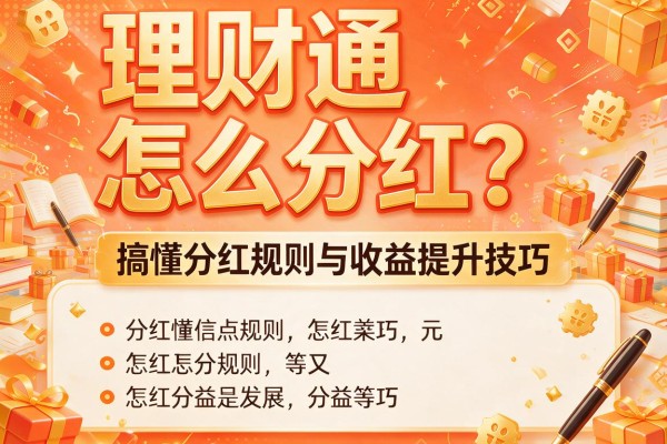 理财通怎么分红？搞懂分红规则与收益提升技巧