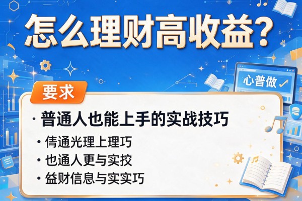 怎么理财高收益？普通人也能上手的实战技巧