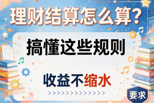 理财结算怎么算?搞懂这些规则,收益不缩水