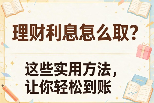 理财利息怎么取？这些实用方法让你轻松到账
