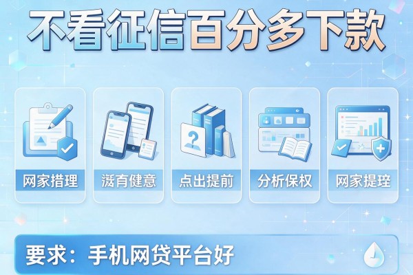 不看征信百分百下款，分析五个手机网贷平台好